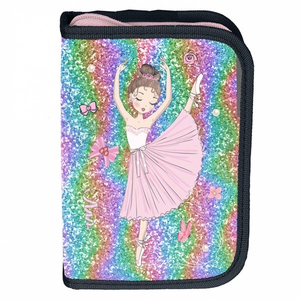 PLECAK SZKOLNY TANCERKA DLA DZIEWCZYNY DO 1 KLASY KOMPLET 3w1 BALERINA PASO