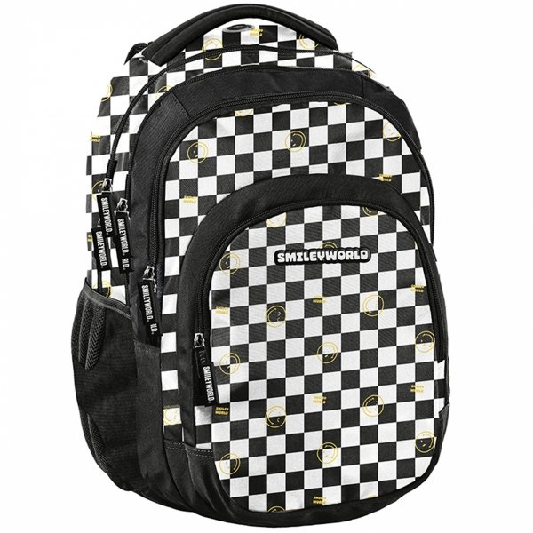 SMILEY SZACHOWNICA DUŻY PLECAK BeUniq MŁODZIEŻOWY SZKOLNY DLA DZIEWCZYNY