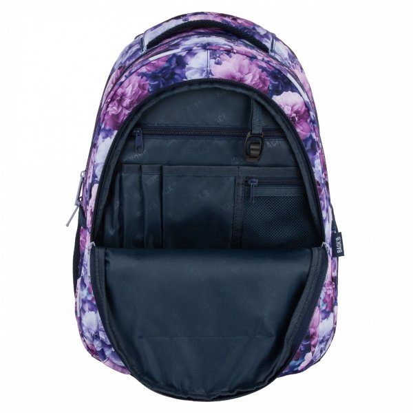 KOMPLET 5w1 PLECAK KWIATY  MŁODZIEŻOWY BACKUP DLA DZIEWCZYNY SZKOLNY VIOLET