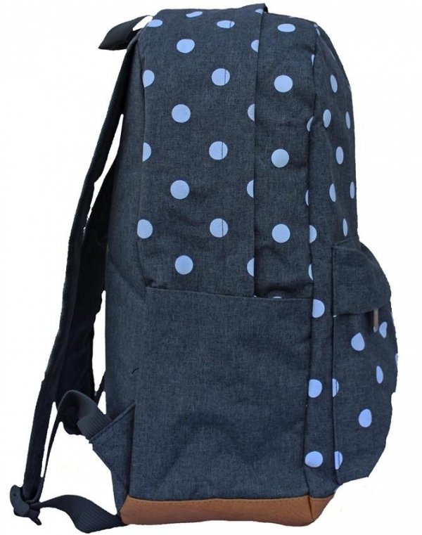 Plecak w Kropki dla Dziewczyny Młodzieżowy Komplet Beniamin [607801]