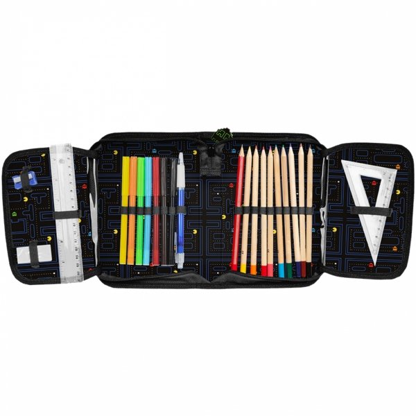 PAC-MAN PLECAK SZKOLNY DO PODSTAWÓWKI DO 1 KLASY GAMER GAMING KOMPLET 3 ele