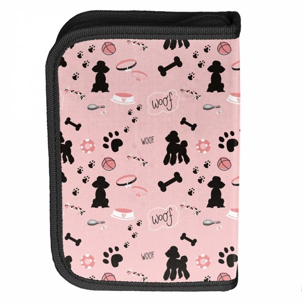 PIÓRNIK Z WYPOSAŻENIEM Z PIESKAMI SZKOLNY DLA DZIEWCZYNEK PIESKI DOG PASO