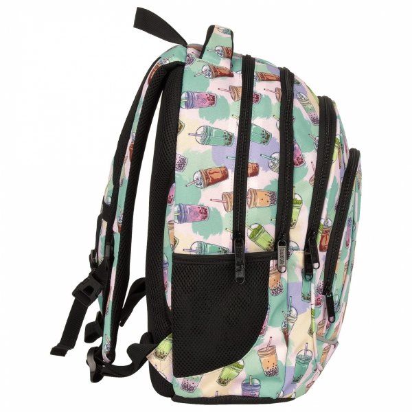 PLECAK BACKUP SZKOLNY MŁODZIEŻOWY BUBBLE TEA ZESTAW 5w1 DLA DZIEWCZYNY