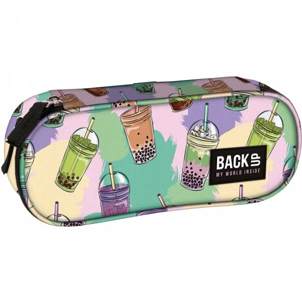 BACKUP PLECAK SZKOLNY MŁODZIEŻOWY BUBBLE TEA ZESTAW 3ele. DLA DZIEWCZYNY