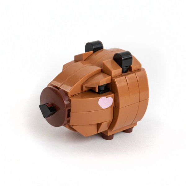 SNAPETS KLOCKI KONSTRUKCYJNE BRĄZOWA KAPIBARA DLA DZIECKI KIDEA DERFORM