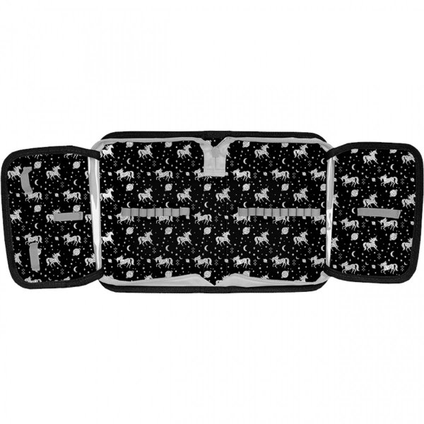 Czarny Piórnik Jednokomorowy Paso Unicorn [PP23OL-P001BW]