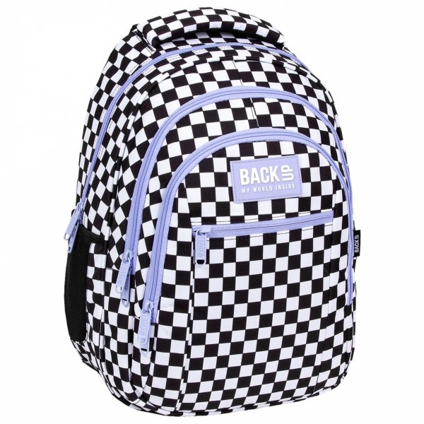 PLECAK KOMPLET 5w1 MŁODZIEŻOWY BACKUP SZKOLNY SZACHOWNICA KRATKA KRATKA