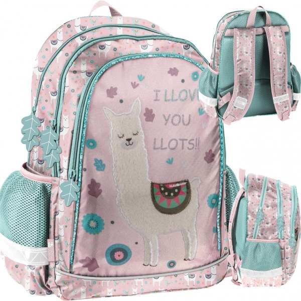 Lama Nowoczesny Plecak do Szkoły dla Dziewczynek Paso [PP22LM-081]