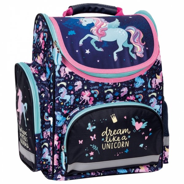 TORNISTER SZKOLNY JEDNOROŻEC DERFORM UNICORN DLA DZIEWCZYNEK
