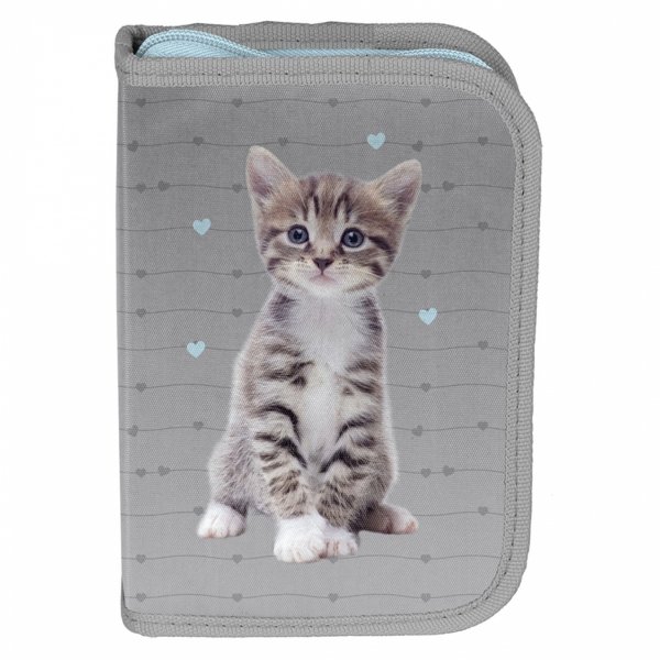 KOTY TORNISTER SZKOLNY Z KOTKIEM DO KLAS 1-4 DO PODSTAWÓWKI KOMPLET 3w1