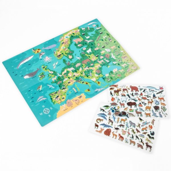 WYKLEJANKA ZWIERZĘTA EUROPY GRA GDZIE ONE ŻYJĄ KIDEA