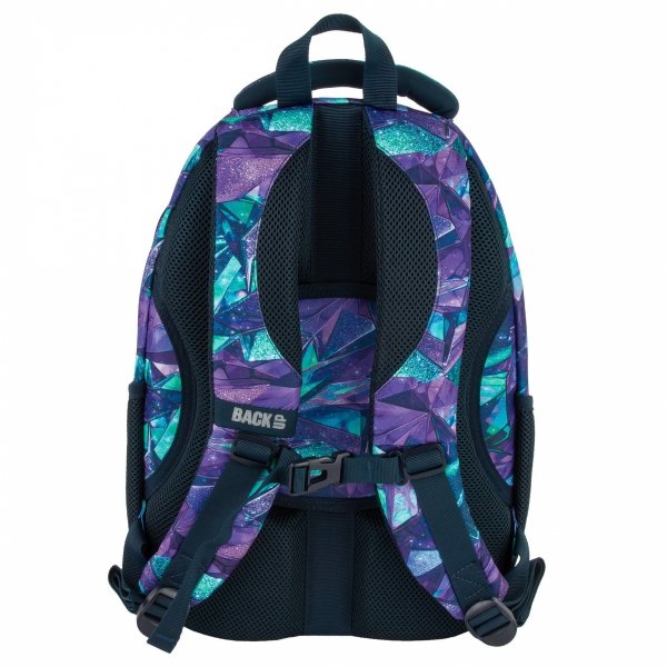 PLECAK BACKUP SZKOLNY MŁODZIEŻOWY DLA DZIEWCZYNY CRYSTAL 4 KOMOROWY POJEMNY
