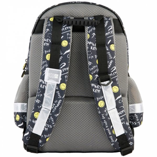 ZESTAW 3w1 SMILEY PLECAK SZKOLNY DZIECIĘCY TORNISTER BUŹKI EMOTKI EMITIKONY