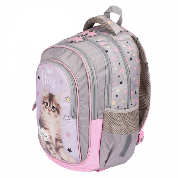 Szkolny Plecak Majewski z Kotkiem Kotem dla Dziewczynek [BPL58]
