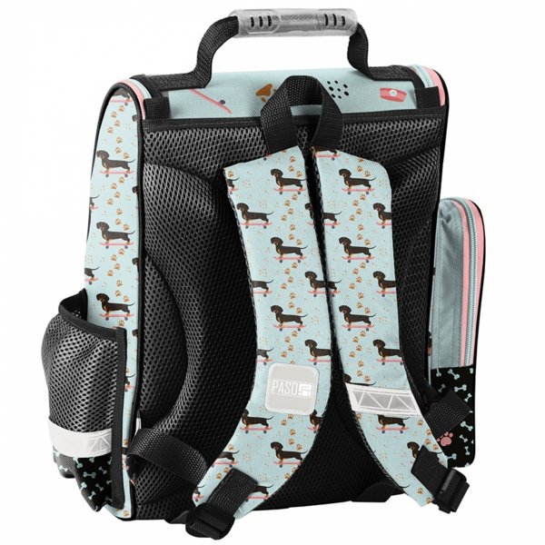 TORNISTER SZKOLNY Z PIESKIEM JAMNK DO 1 KLASY PODSTAWÓWKI ZESTAW 3w1 PIES 