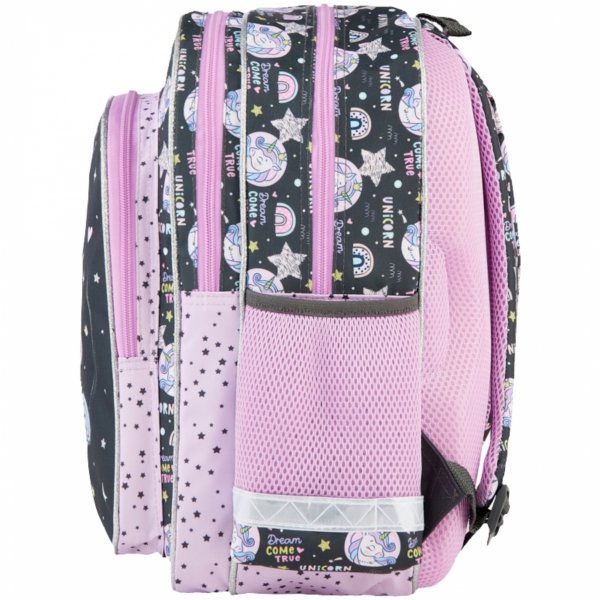 PLECAK SZKOLNY JEDNOROŻEC KOMPLET DLA DZIEWCZYNKI DO KLAS 1-3 PODSTAWÓWKI