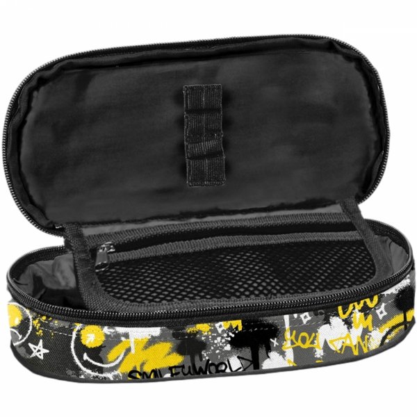 PIÓRNIK SMILEY SZKOLNY EMOTIKONY Z KLAPKĄ DO PODSTAWÓWKI EMOTKI BUŹKI PASO