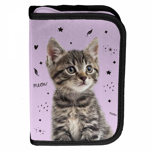 KOTKI PIÓRNIK Z WYPOSAŻENIEM Z KOTKIEM SZKOLNY DLA DZIEWCZYNEK KOTEK CATS