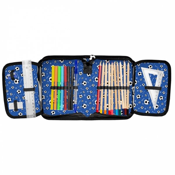 TORNISTER KOMPLET 6el PIŁKARSKI SZKOLNY DLA CHŁOPAKA DO 1 KLASY PIŁKA NOŻNA