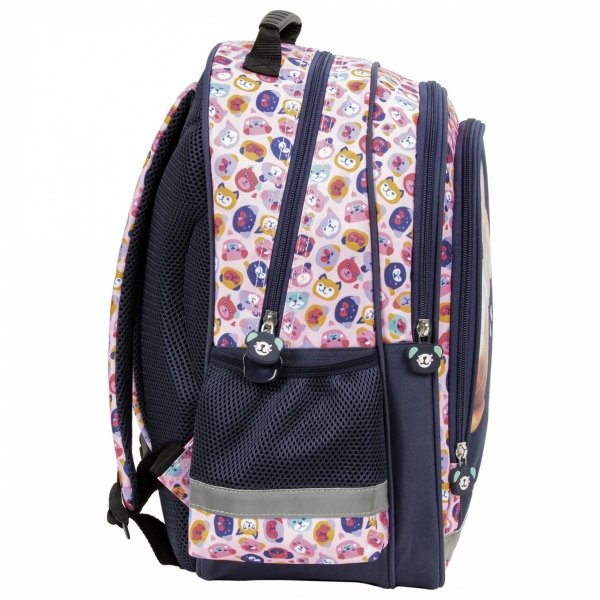 Szkolny Plecak dziewczęcy z pieskami pies komplet [PL15BCF40]