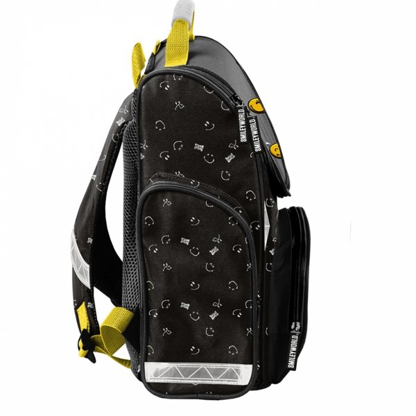 TORNISTER SZKOLNY EMOTKI SMILEY DO 1 KLAS KOMPLET 5w1 BUŹKI EMOTIKONY PASO