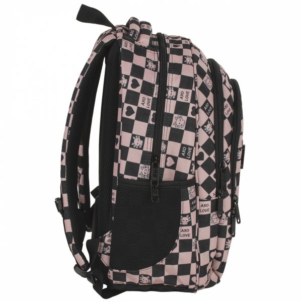 SZACHOWNICA RÓŻOWA PLECAK MŁODZIEŻOWY BACKUP DZIEWCZĘCY SZKOLNY KOMPLET 5w1