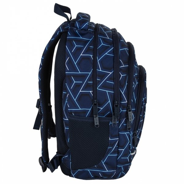 PLECAK BACKUP ION SZKOLNY MŁODZIEŻOWY DLA CHŁOPAKA KOMPLET 5 ele NIEBIESKI