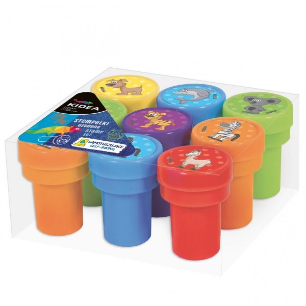 Stempelki Ozdobne Dla Dzieci Pieczątki Kolorowe Kidea [SOA9KA]