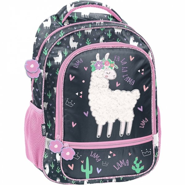 Plecak do Szkoły z Lamą Dziewczęcy komplet 5elem. [PP23LA-260]