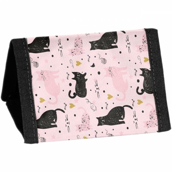 PORTFEL Z KOTKIEM SZKOLNY PASO PORTFELIK DLA DZIEWCZYNEK KOTEK CATS PASO