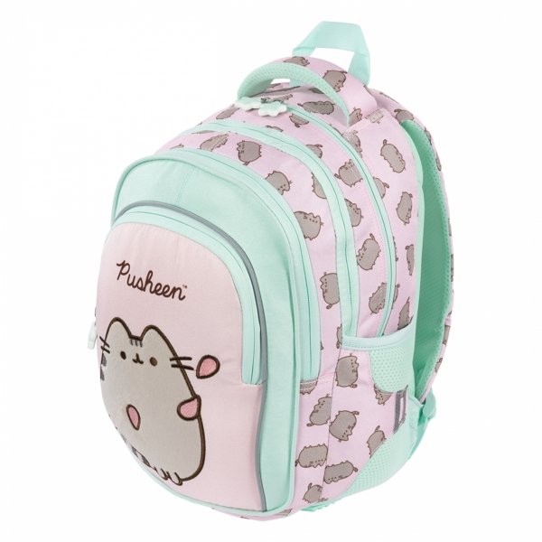 PUSHEEN PINK KOMPLET 5 el MAJEWSKI DLA DZIEWCZYNEK PLECAK KOT KOTKI