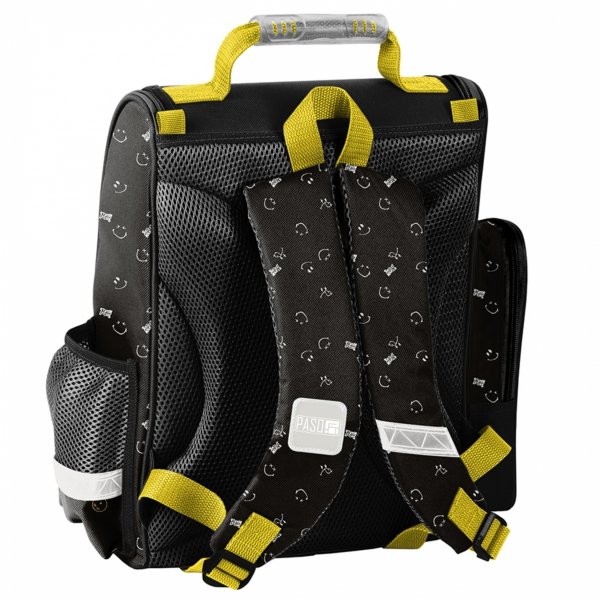 TORNISTER SZKOLNY EMOTKI SMILEY DO 1 KLAS KOMPLET 3w1 BUŹKI EMOTIKONY PASO