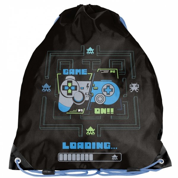 PLECAK NA KÓŁKACH SZKOLNY GAMEPAD GAMER GAMING DO 1 KLASY GRY KOMPLET 3w1