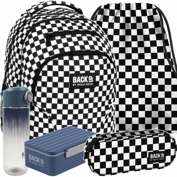 PLECAK SZACHOWNICA KOMPLET 5el SZKOLNY MŁODZIEŻOWY BACKUP DERFORM