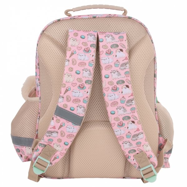 PLECAK Z KOTKAMI DLA UCZENNIC SZKOLNY ZESTAW 3w1 DO 1 KLASY TORNISTER CATS