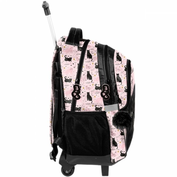 PLECAK z KOTKIEM NA KÓŁKACH DO SZKOŁY PODSTAWOWEJ DO 1 KLASY KOTEK CATS