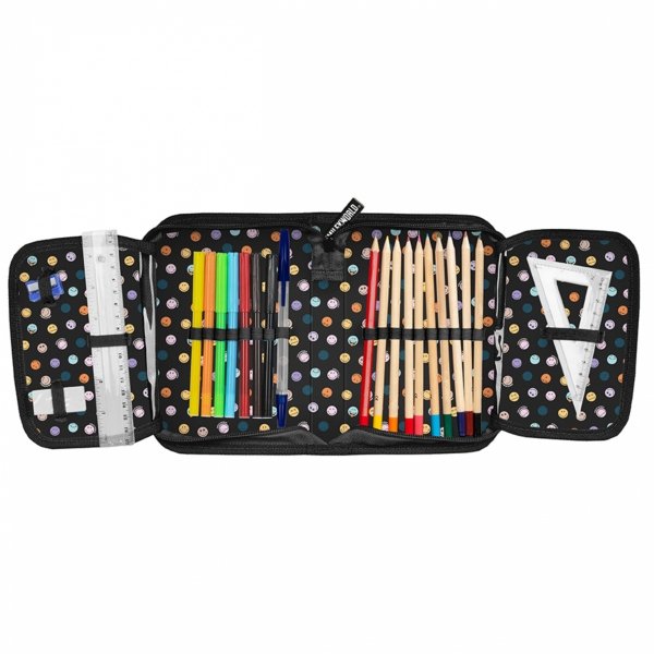 SMILEY PLECAK SZKOLNY EMOTKI DO 1-3 KLASY PODSTAWÓWKI EMOTIKONY ZESTAW 3w1