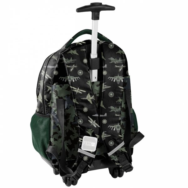 PLECAK NA KÓŁKACH SAMOLOTY DO SZKOŁY PODSTAWOWEJ Z RĄCZKĄ CHŁOPIĘCY PASO