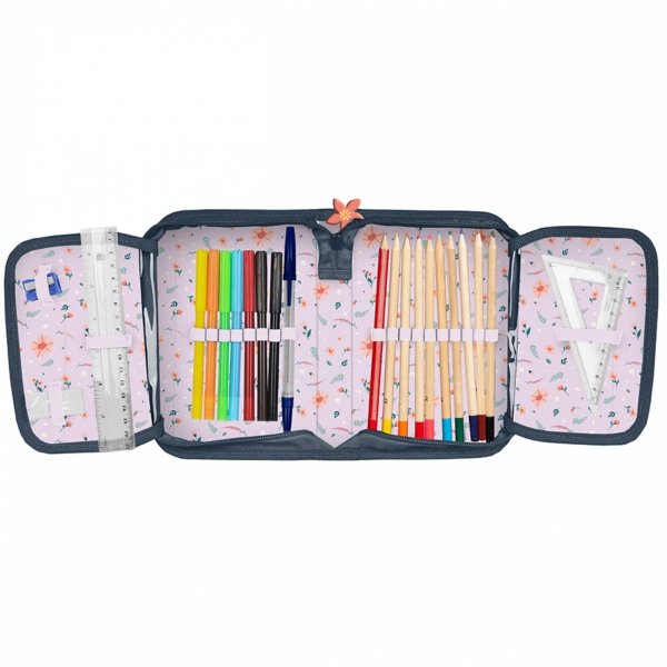 TORNISTER KRAINA LODU SZKOLNY DLA DZIEWCZYNEK FROZEN DO 1 KLASY KOMPLET 3w1