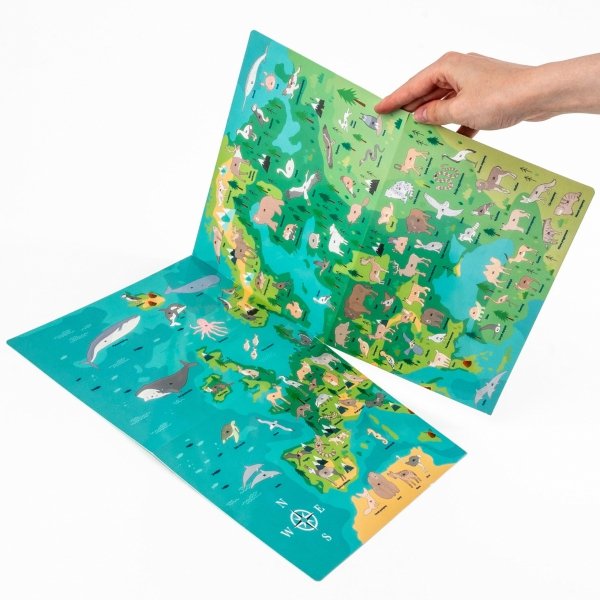 WYKLEJANKA ZWIERZĘTA EUROPY GRA GDZIE ONE ŻYJĄ KIDEA