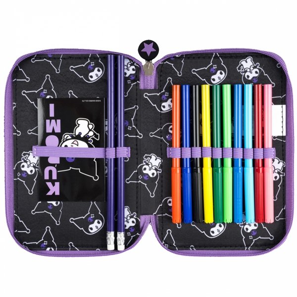 KUROMI PIÓRNIK z WYPOSAŻENIEM SZKOLNY DLA DZIEWCZYNY 2 KOMOROWY MAJEWSKI