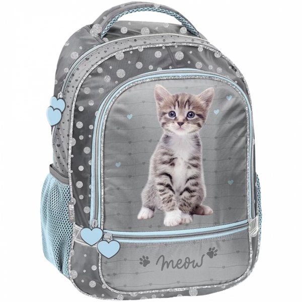 KOTY PLECAK SZKOLNY DO PODSTAWÓWKI KOTEK DO 1 KLASY PODSTAWÓWKI DZIEWCZĘCY