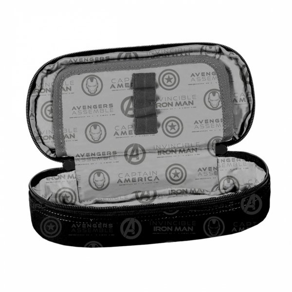 Piórnik dla Chłopaka Iron Man Beuniq Etui do Szkoły Czarny Avengers [AV23SS-013]