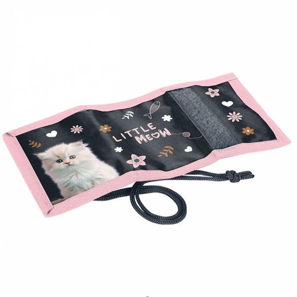 DZIECIĘCY Z KOTKIEM SZKOLNY PASO PORTFELIK DLA DZIEWCZYNEK KOTEK CATS PASO