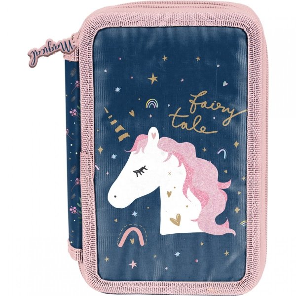 Jednorożec Piornik z Wyposażeniem 3 komorowy Szkolny [PP23JN-023]