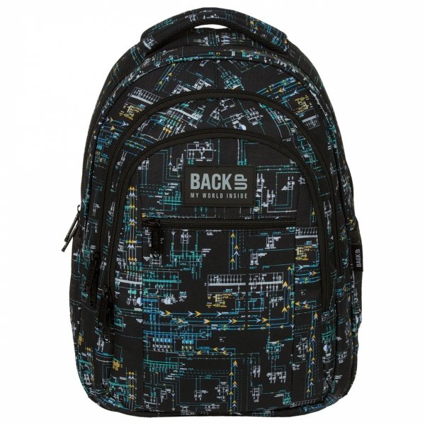 PLECAK MŁODZIEŻOWY BACKUP DLA CHŁOPAKA SZKOLNY UKŁAD SCALONY ZESTAW 2w1