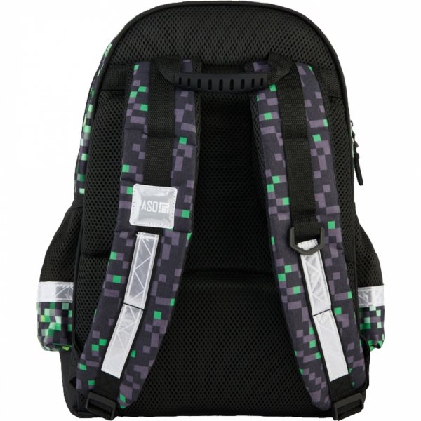 GAMER PLECAK CHŁOPIĘCY SZKOLNY PIKSELE KOMPLET 3ele PASO GAMING GRA