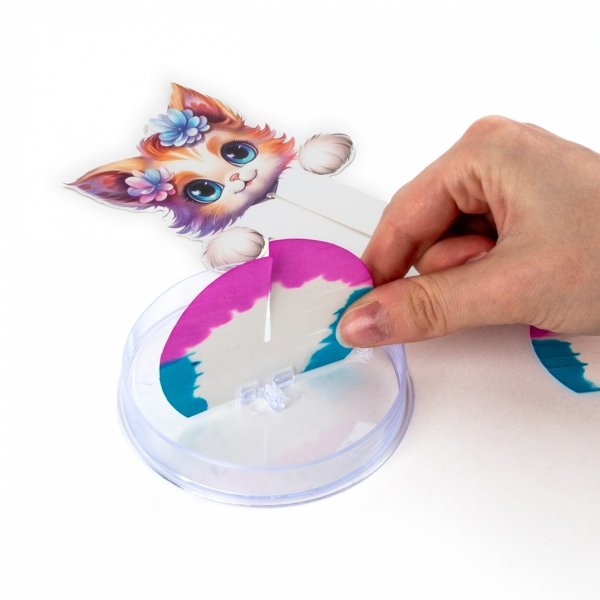 KOTEK MAGICZNY KRYSTALICZNY ROSNĄCE KRYSZTAŁY ZESTAW KREATYWNY KIDEA Z KOTKIEM