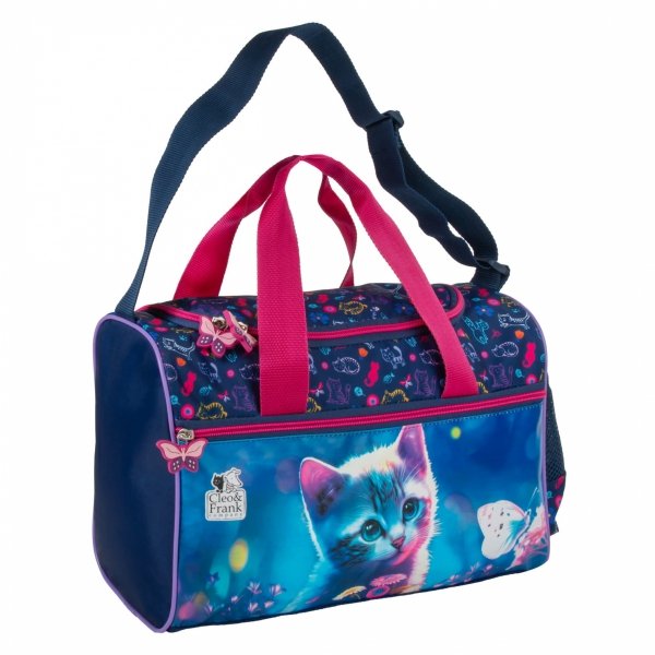 KOTKI TORBA SZKOLNA z KOTEM SPORTOWA NA BASEN DLA DZIEWCZYN NA WYCIECZKI