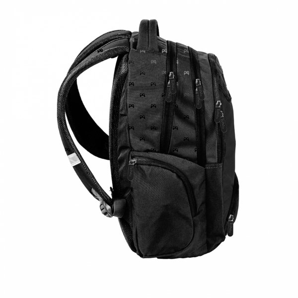 GAMEPAD CZARNY NOWOCZESNY PLECAK SZKOLNY BeUniq MŁODZIEŻOWY DLA CHŁOPAKÓW